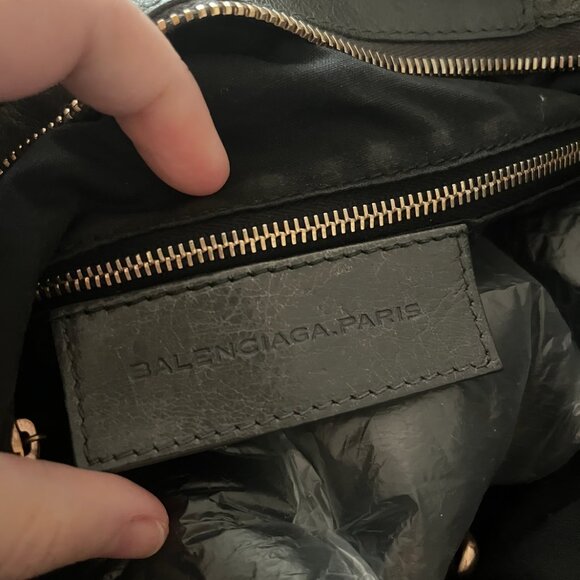 BALENCIAGA The Giant Town Leather 2Way Hand Bag gray - Picture 7 of 11
